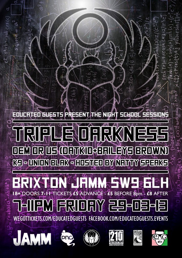 THE NIGHT SCHOOL SESSIONS 01 - TRIPLE DARKNESS online flyer 1