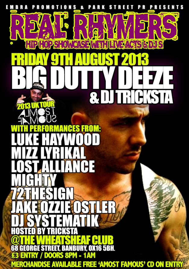 banbury tour flyer copy