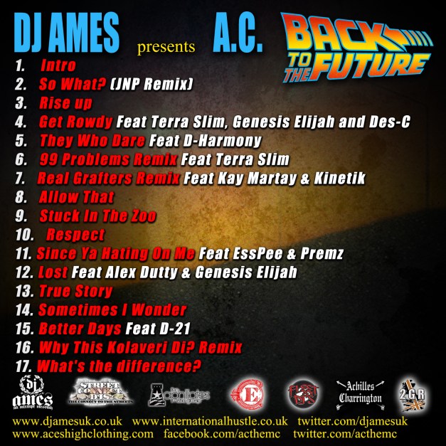 ac & ames back to the future back COVER